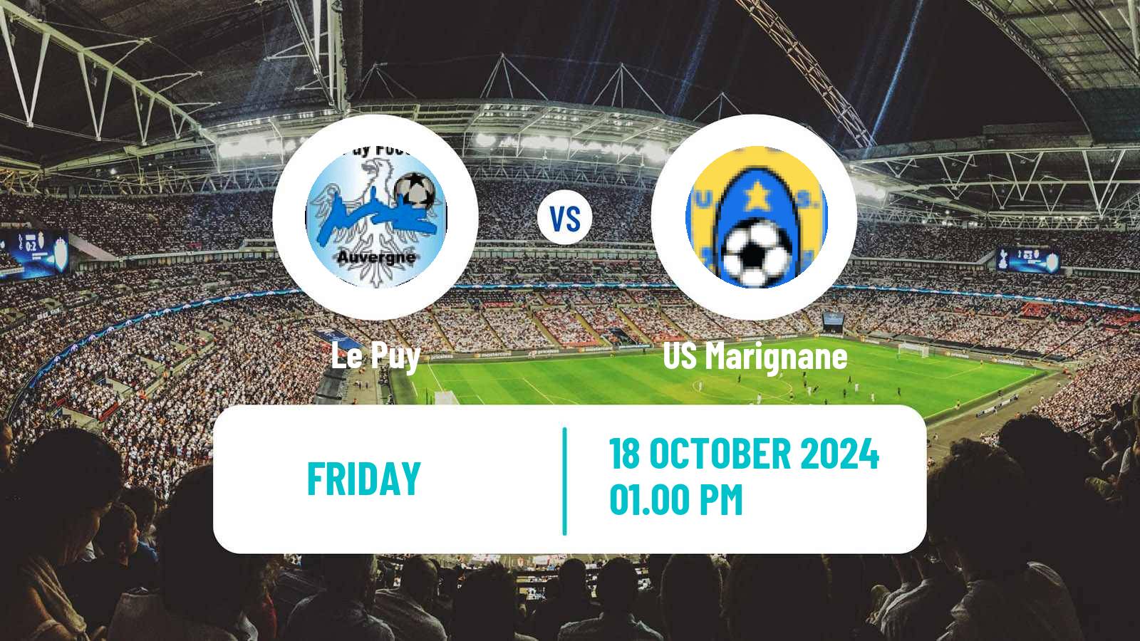 Soccer French National 2 - Group A Le Puy - Marignane