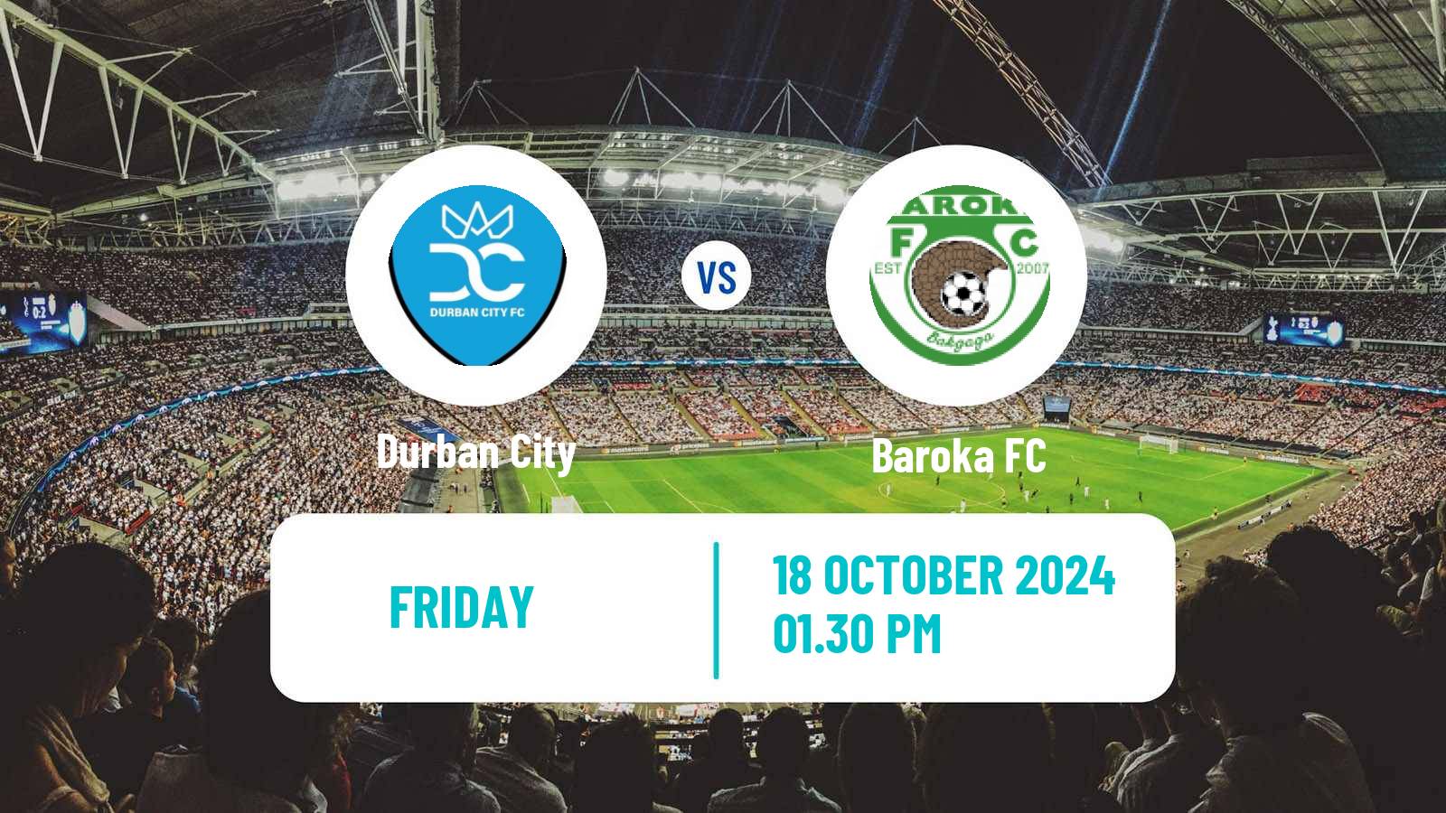 Soccer South African First Division Durban City - Baroka