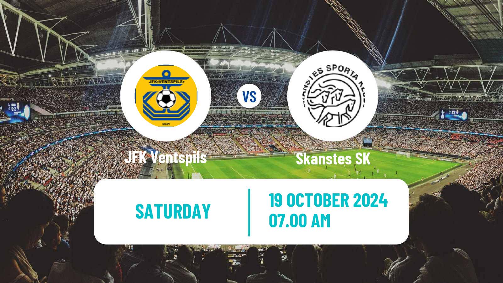 Soccer Latvian 1 Liga JFK Ventspils - Skanstes