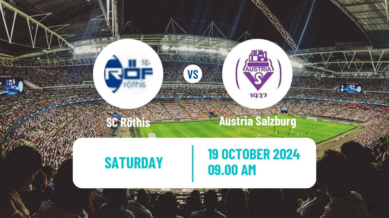 Soccer Austrian Regionalliga West Röthis - Austria Salzburg