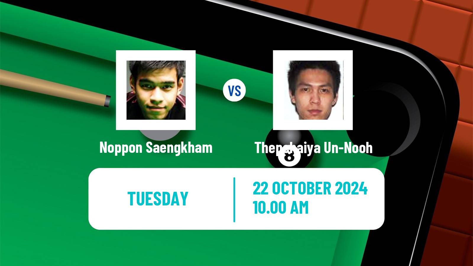 Snooker Northern Ireland Open Noppon Saengkham - Thepchaiya Un-Nooh