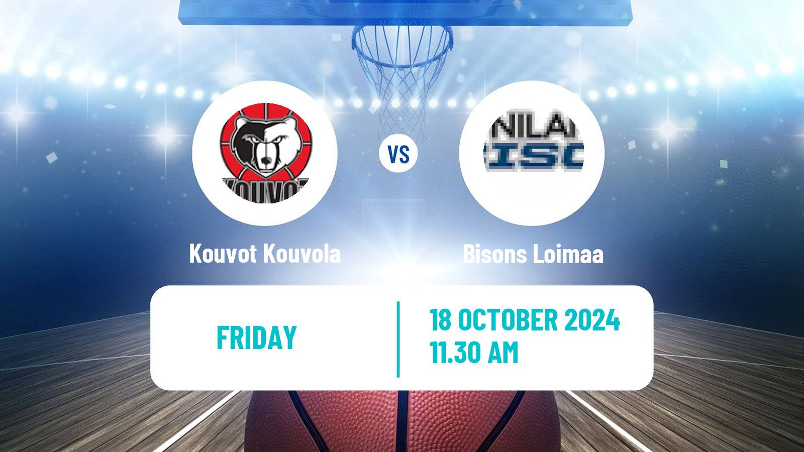 Basketball Finnish Korisliiga Kouvot Kouvola - Bisons Loimaa