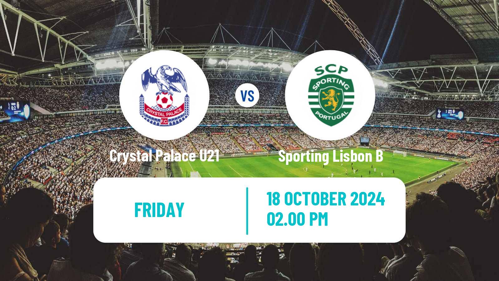 Soccer English Premier League International Cup Crystal Palace U21 - Sporting Lisbon B