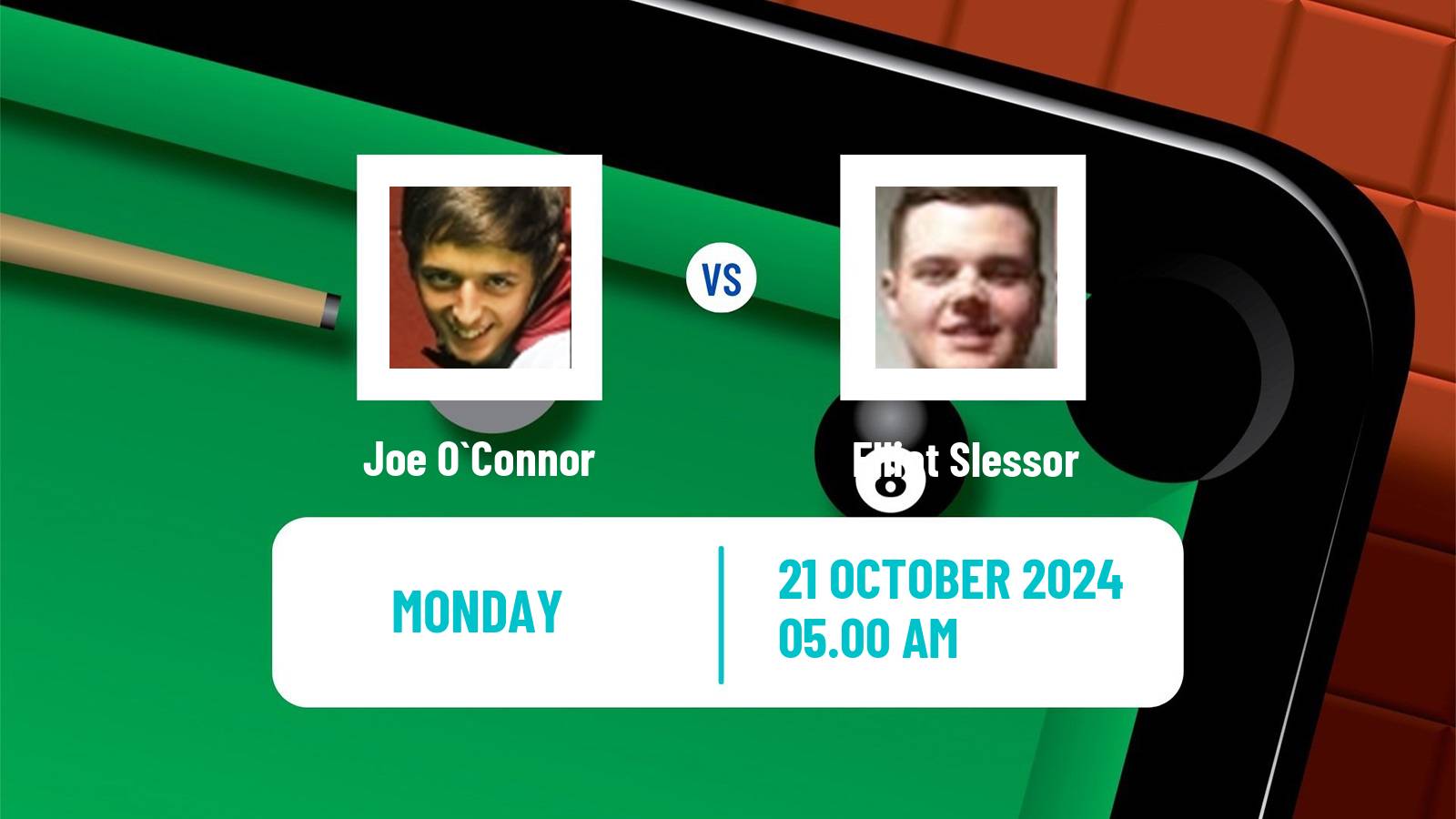 Snooker Northern Ireland Open Joe O`Connor - Elliot Slessor