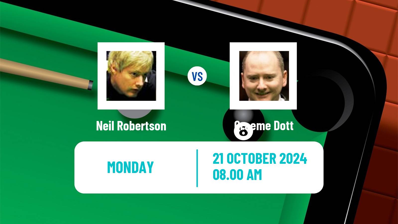 Snooker Northern Ireland Open Neil Robertson - Graeme Dott