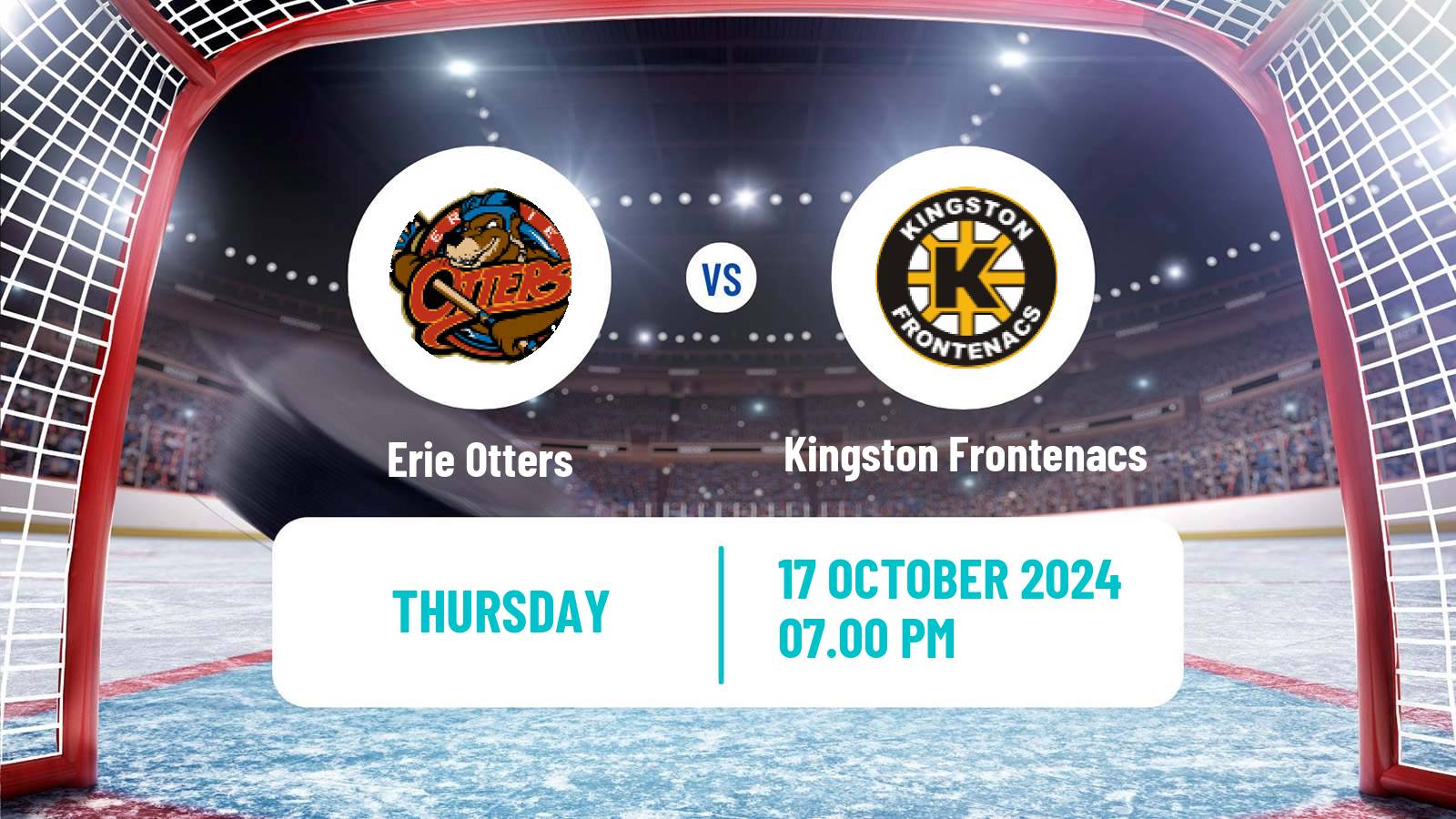 Hockey OHL Erie Otters - Kingston Frontenacs