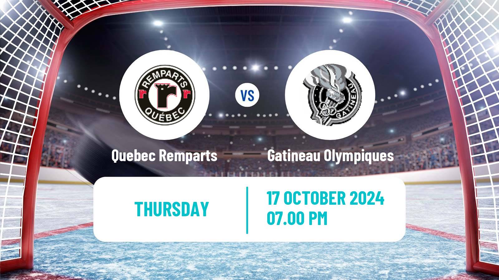 Hockey QMJHL Quebec Remparts - Gatineau Olympiques