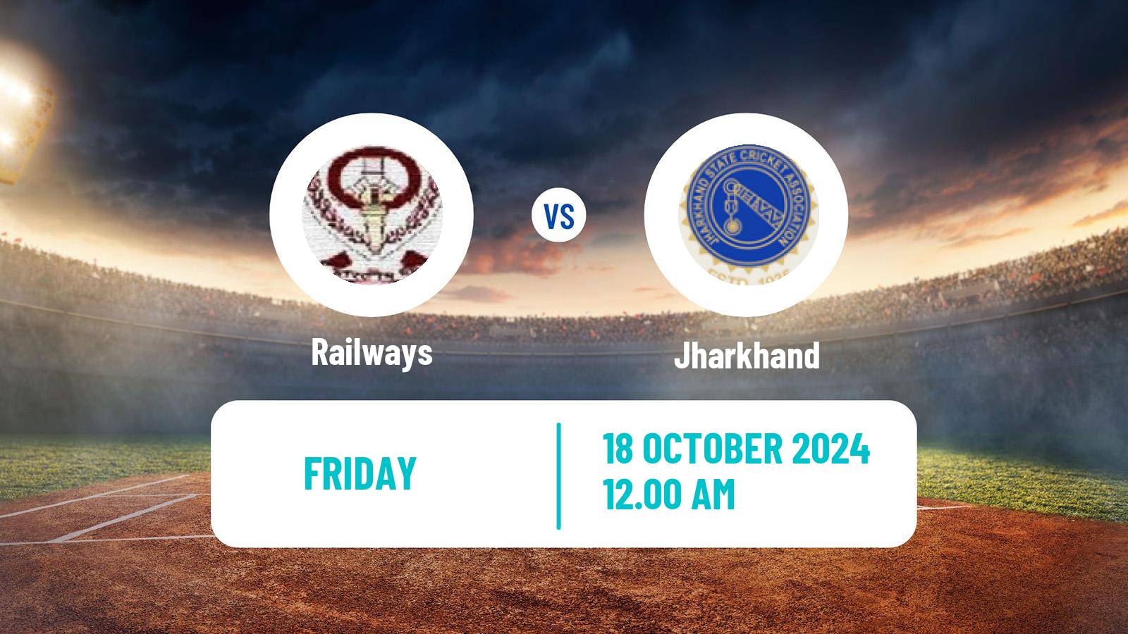 Cricket Ranji Trophy Railways - Jharkhand