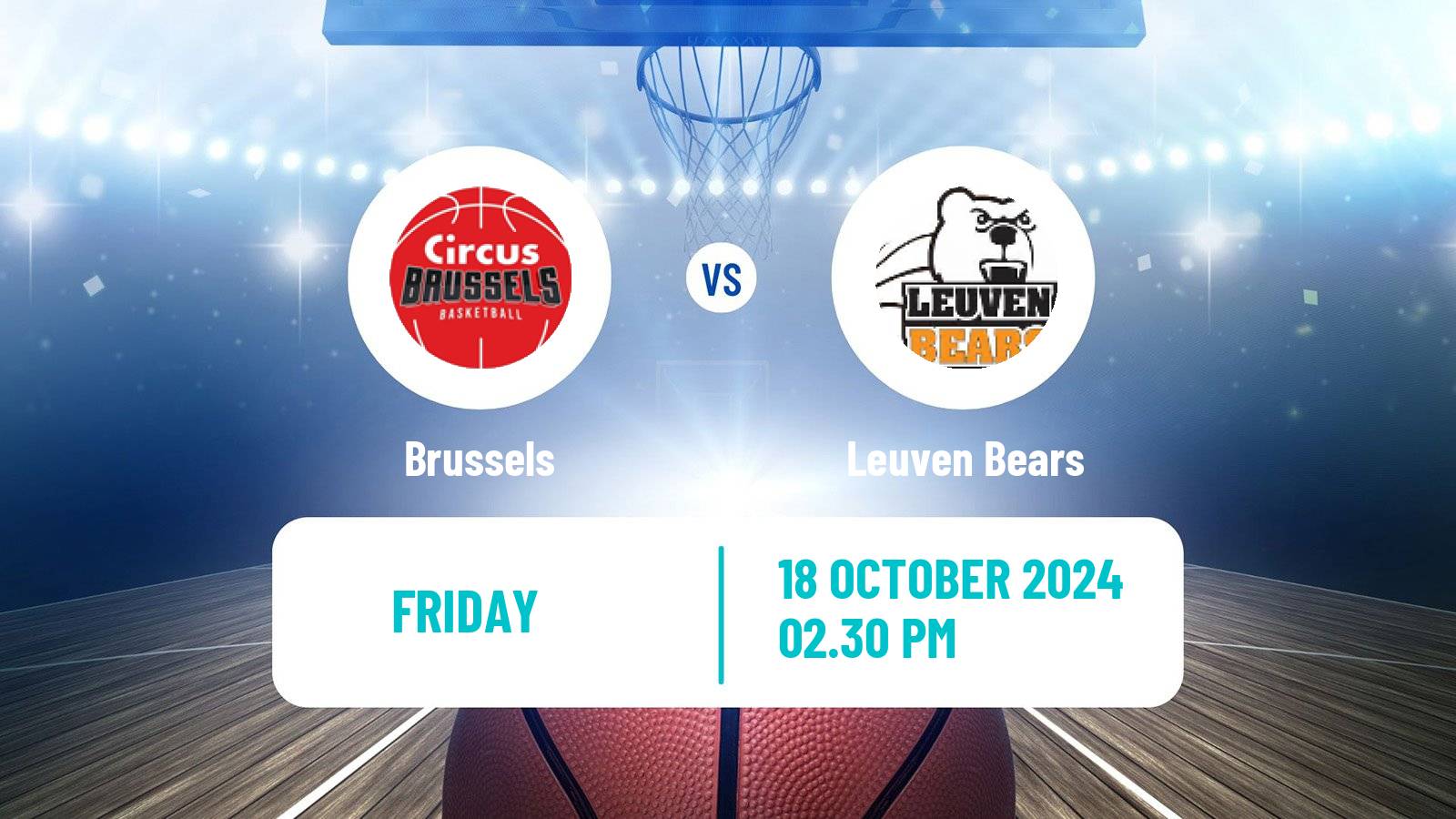 Basketball BNXT League Brussels - Leuven Bears