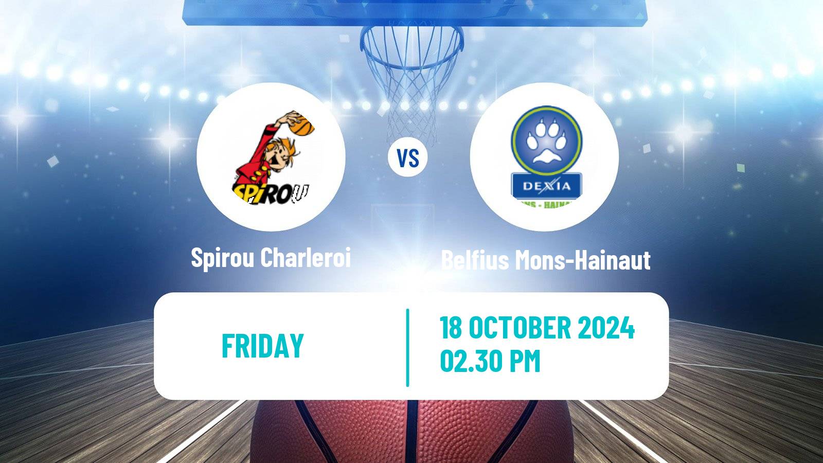 Basketball BNXT League Spirou Charleroi - Belfius Mons-Hainaut