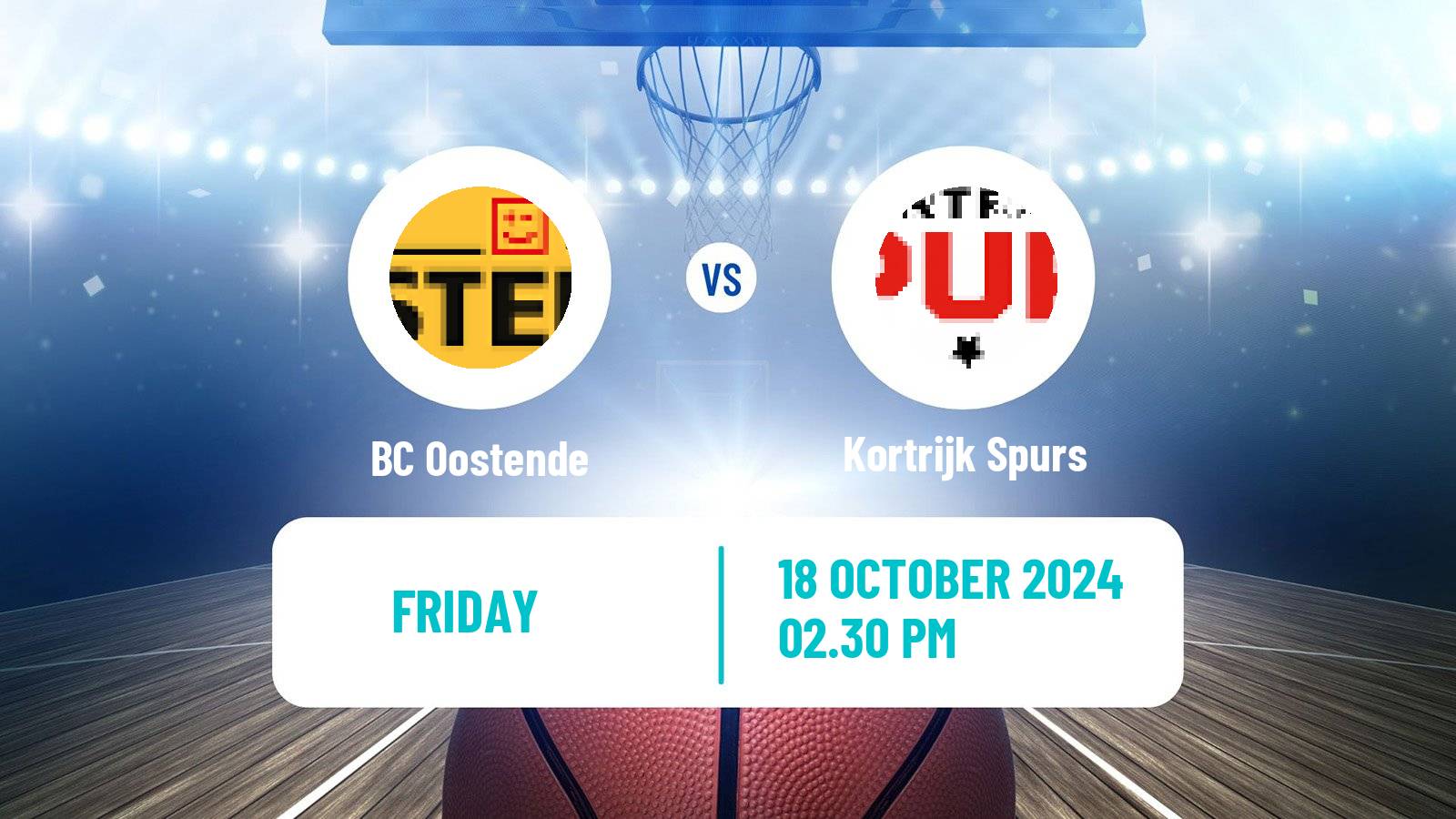 Basketball BNXT League Oostende - Kortrijk Spurs