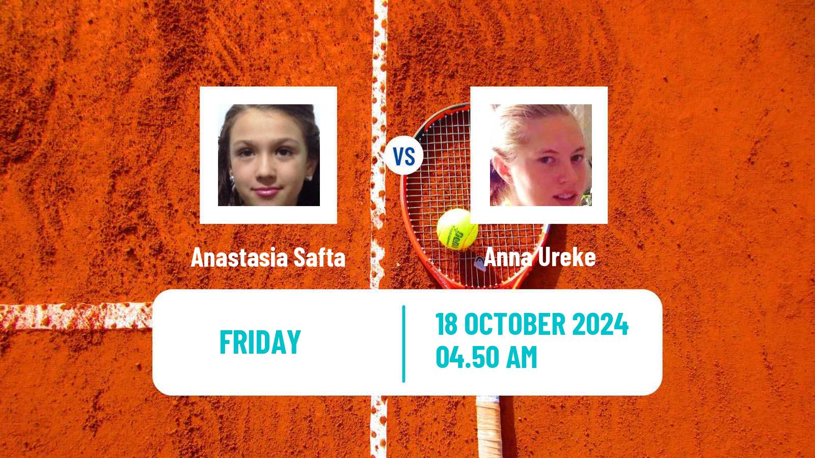 Tennis ITF W15 Tsaghkadzor 2 Women Anastasia Safta - Anna Ureke