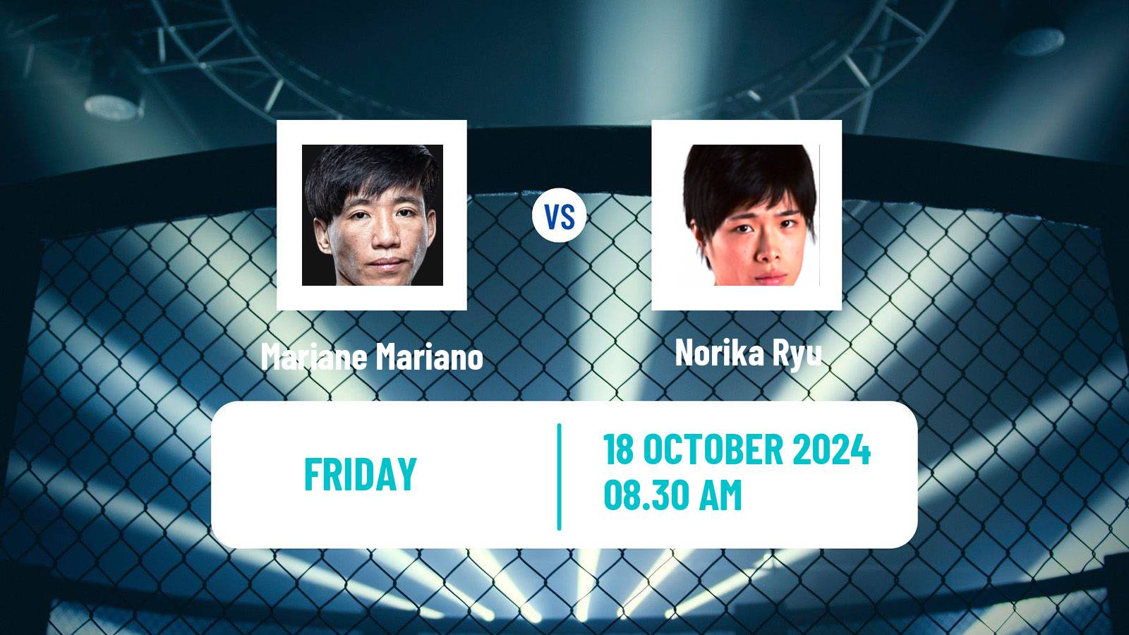 MMA Strawweight One Championship Women Mariane Mariano - Norika Ryu