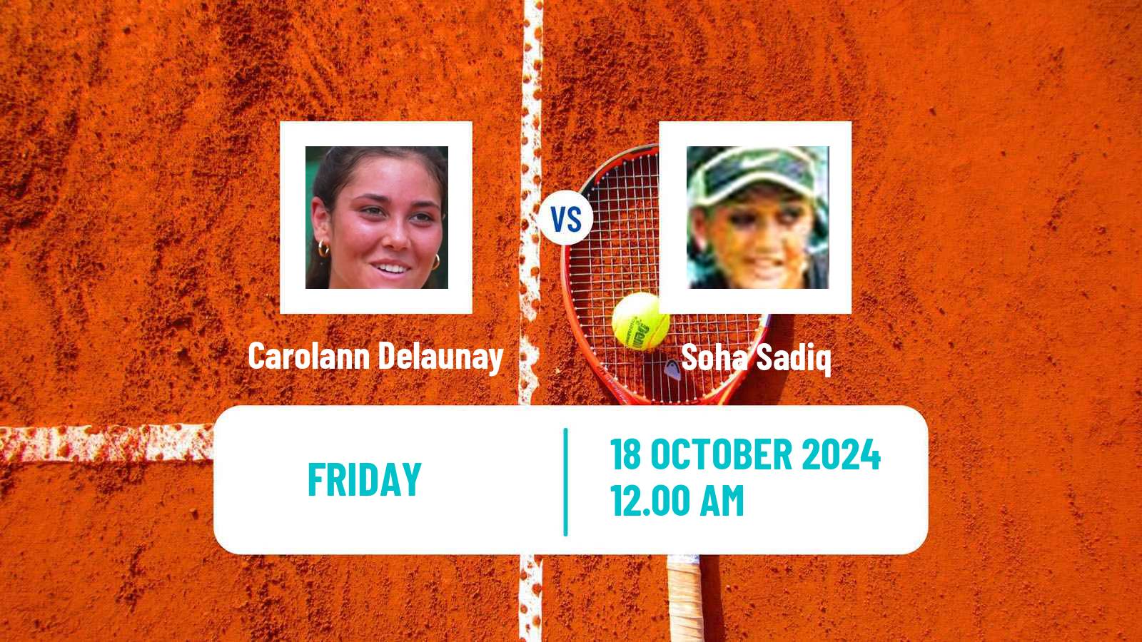 Tennis ITF W15 Bengaluru Women Carolann Delaunay - Soha Sadiq