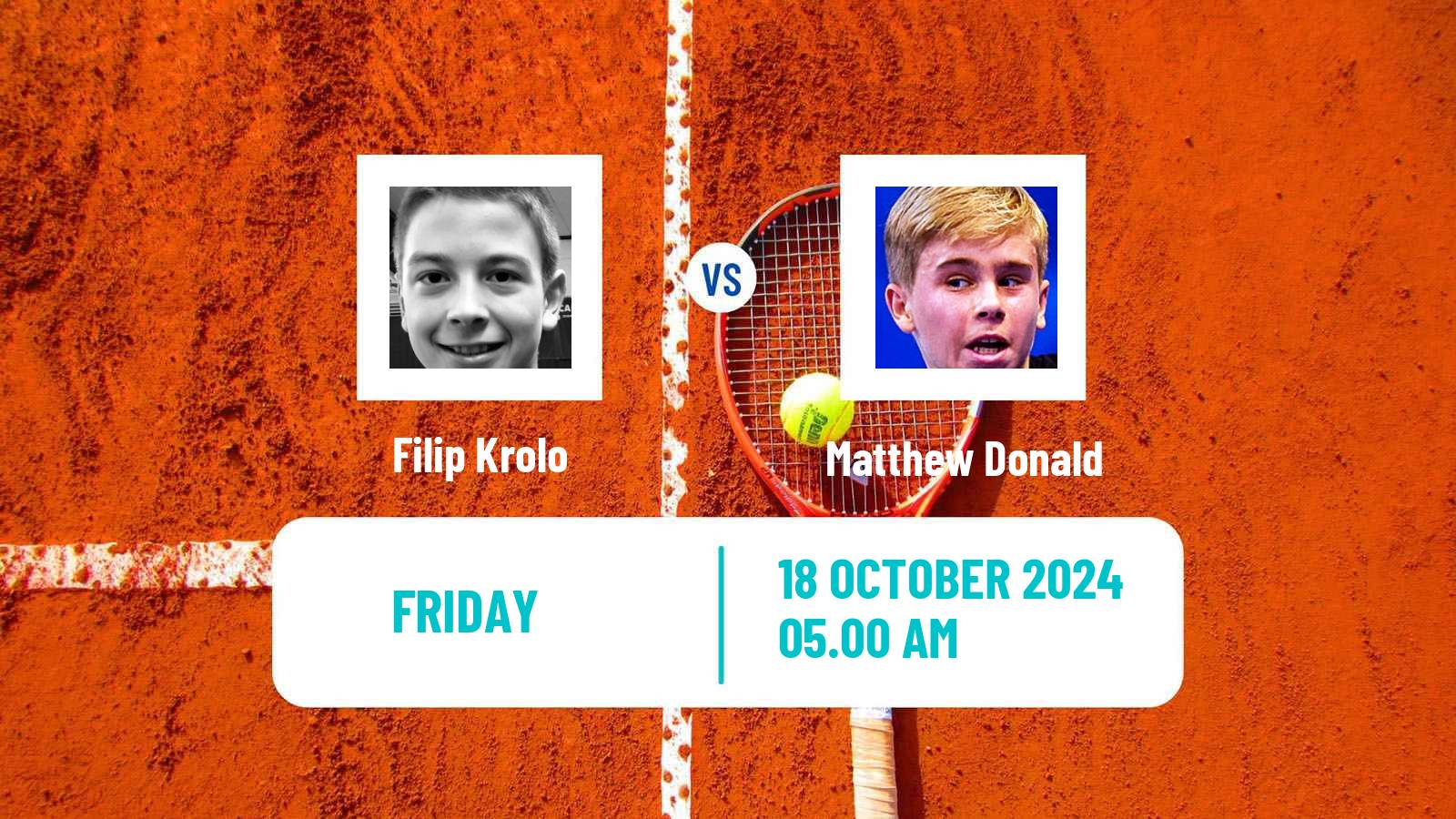 Tennis ITF M15 Offenbach Men Filip Krolo - Matthew Donald