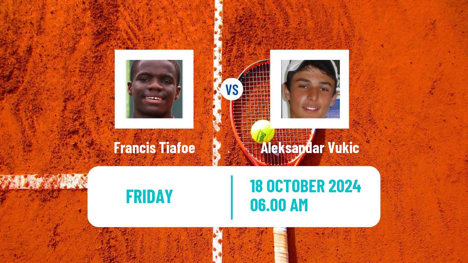 Tennis ATP Almaty Francis Tiafoe - Aleksandar Vukic