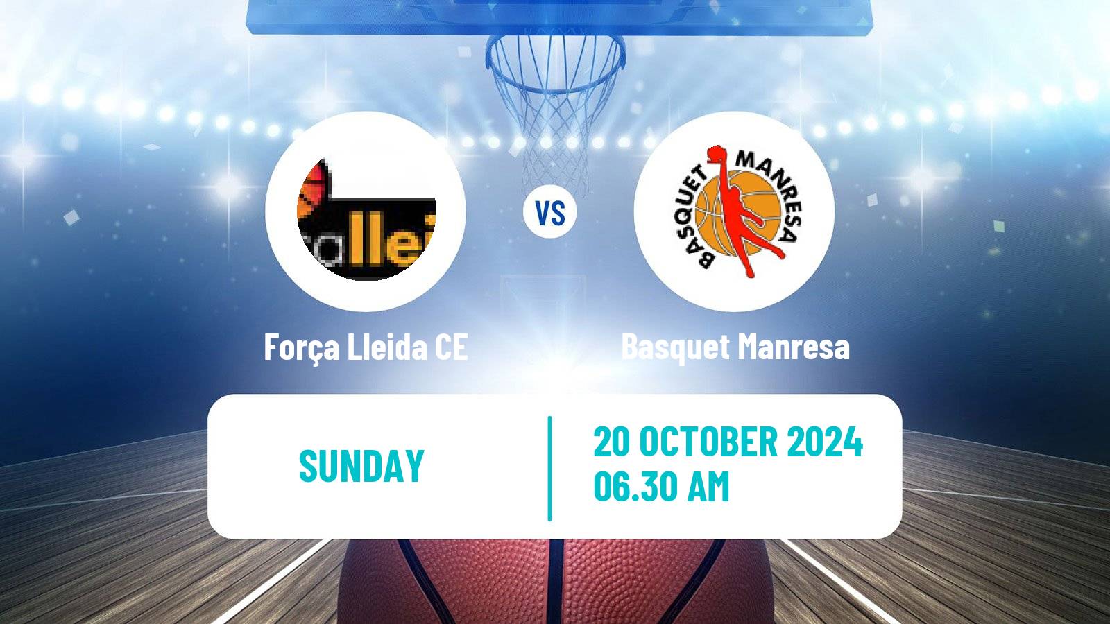 Basketball Spanish ACB League Força Lleida CE - Basquet Manresa