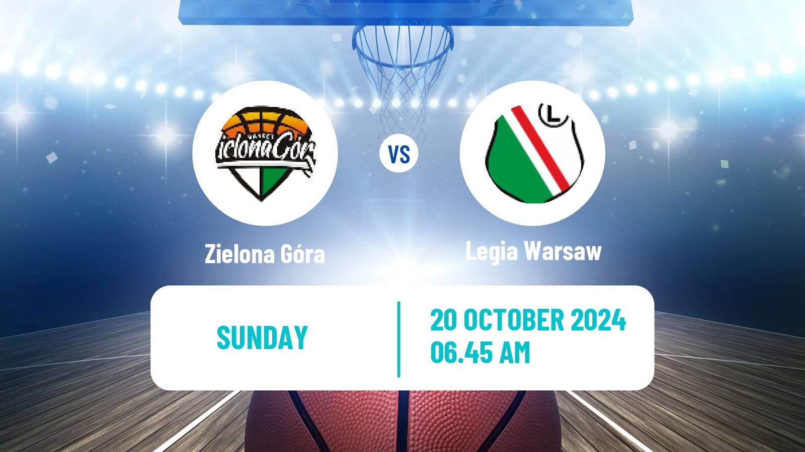 Basketball Polish Basket Liga Zielona Góra - Legia Warsaw