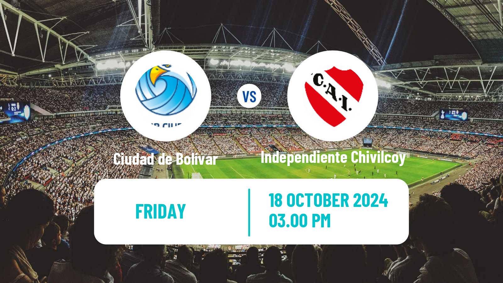 Soccer Argentinian Torneo Federal Ciudad de Bolívar - Independiente Chivilcoy