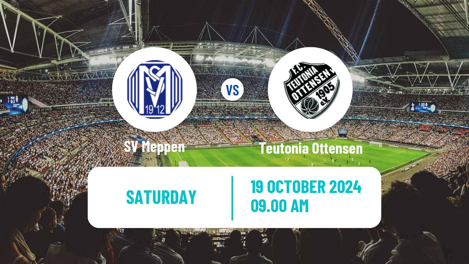 Soccer German Regionalliga North Meppen - Teutonia Ottensen