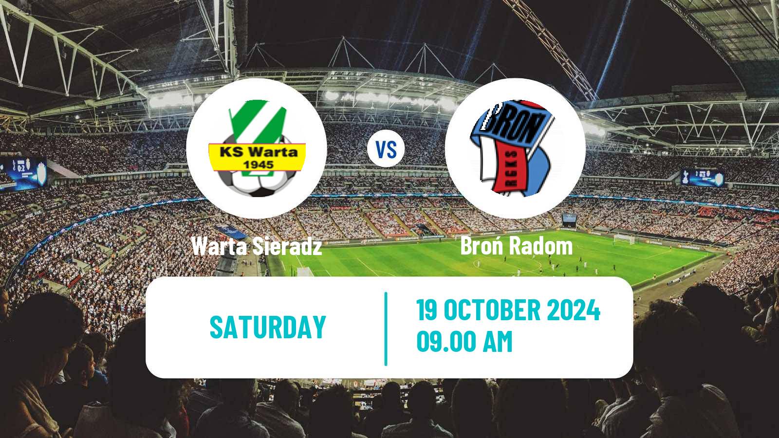 Soccer Polish Division 3 - Group I Warta Sieradz - Broń Radom