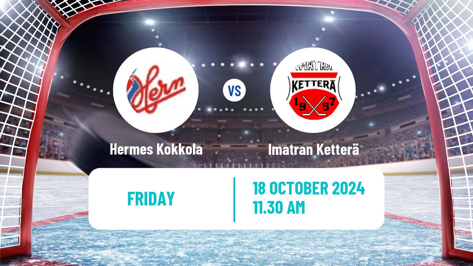 Hockey Finnish Mestis Hermes Kokkola - Imatran Ketterä