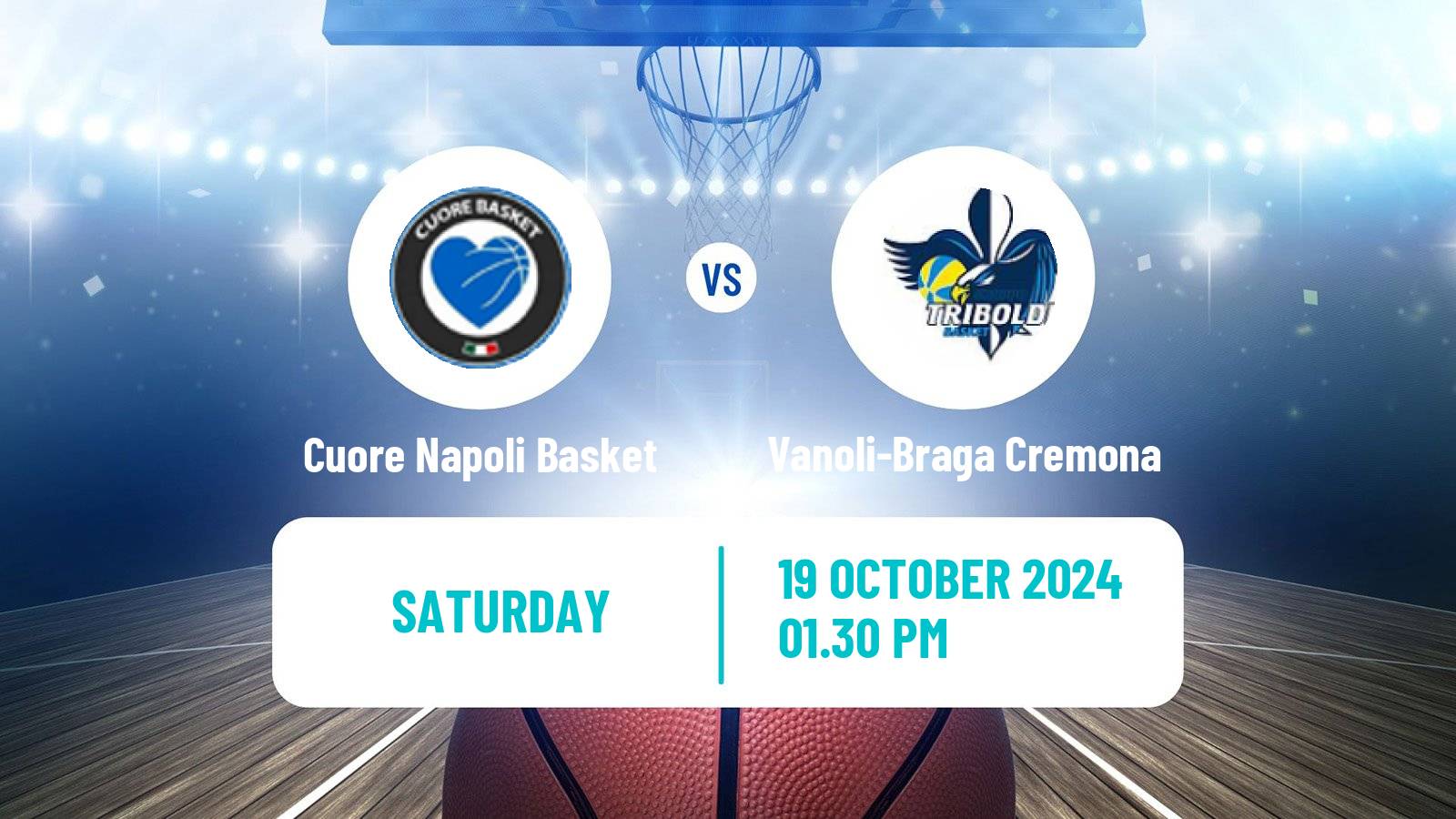 Basketball Italian Lega A Basketball Cuore Napoli Basket - Vanoli-Braga Cremona