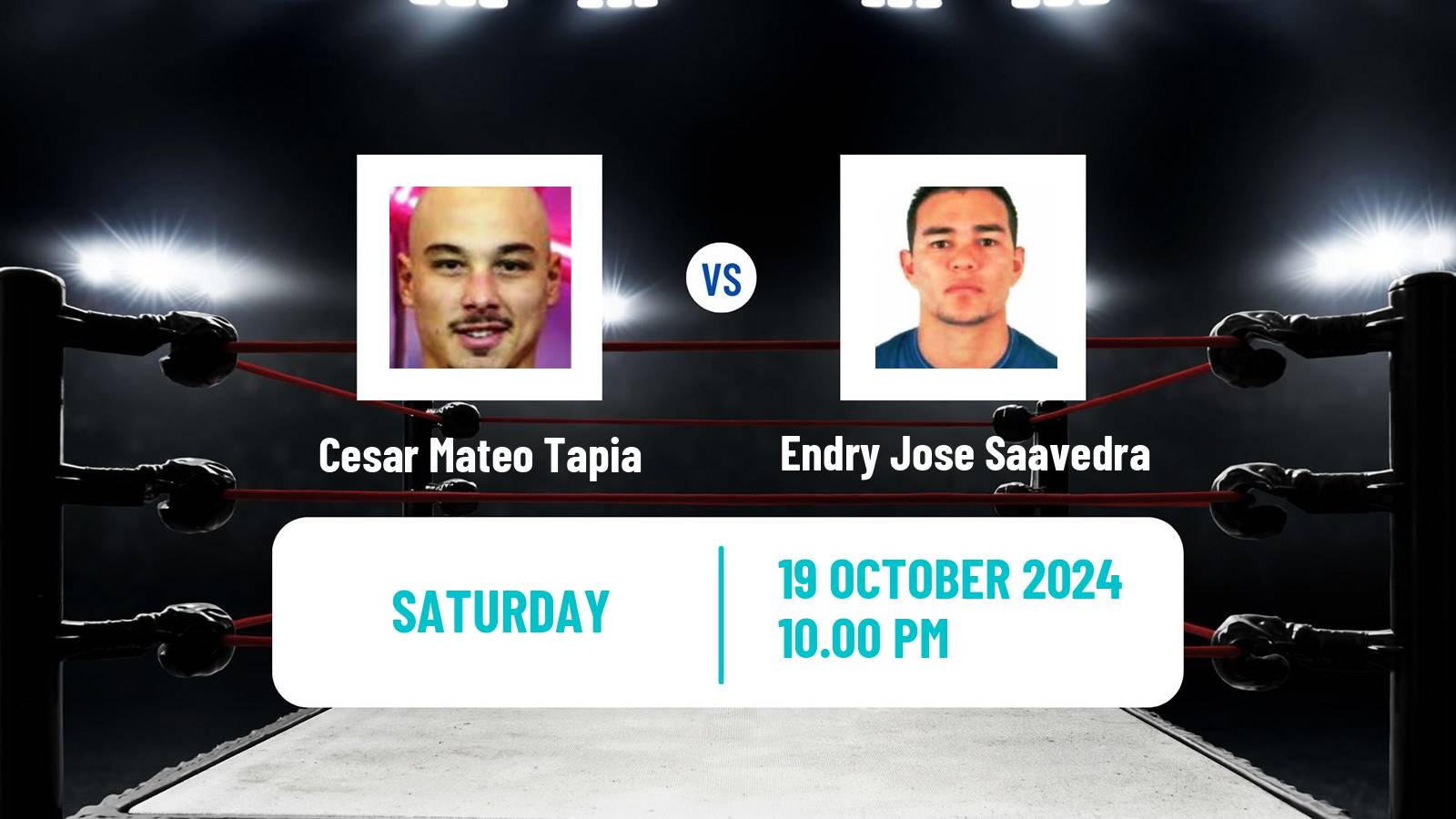 Boxing Middleweight Others Matches Men Cesar Mateo Tapia - Endry Jose Saavedra