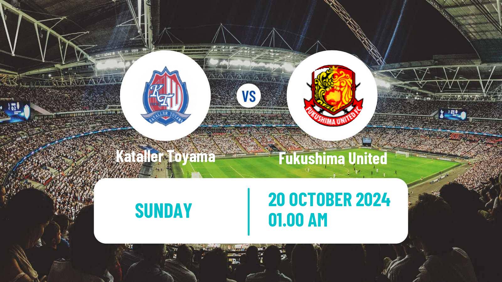 Soccer Japan J3 League Kataller Toyama - Fukushima United