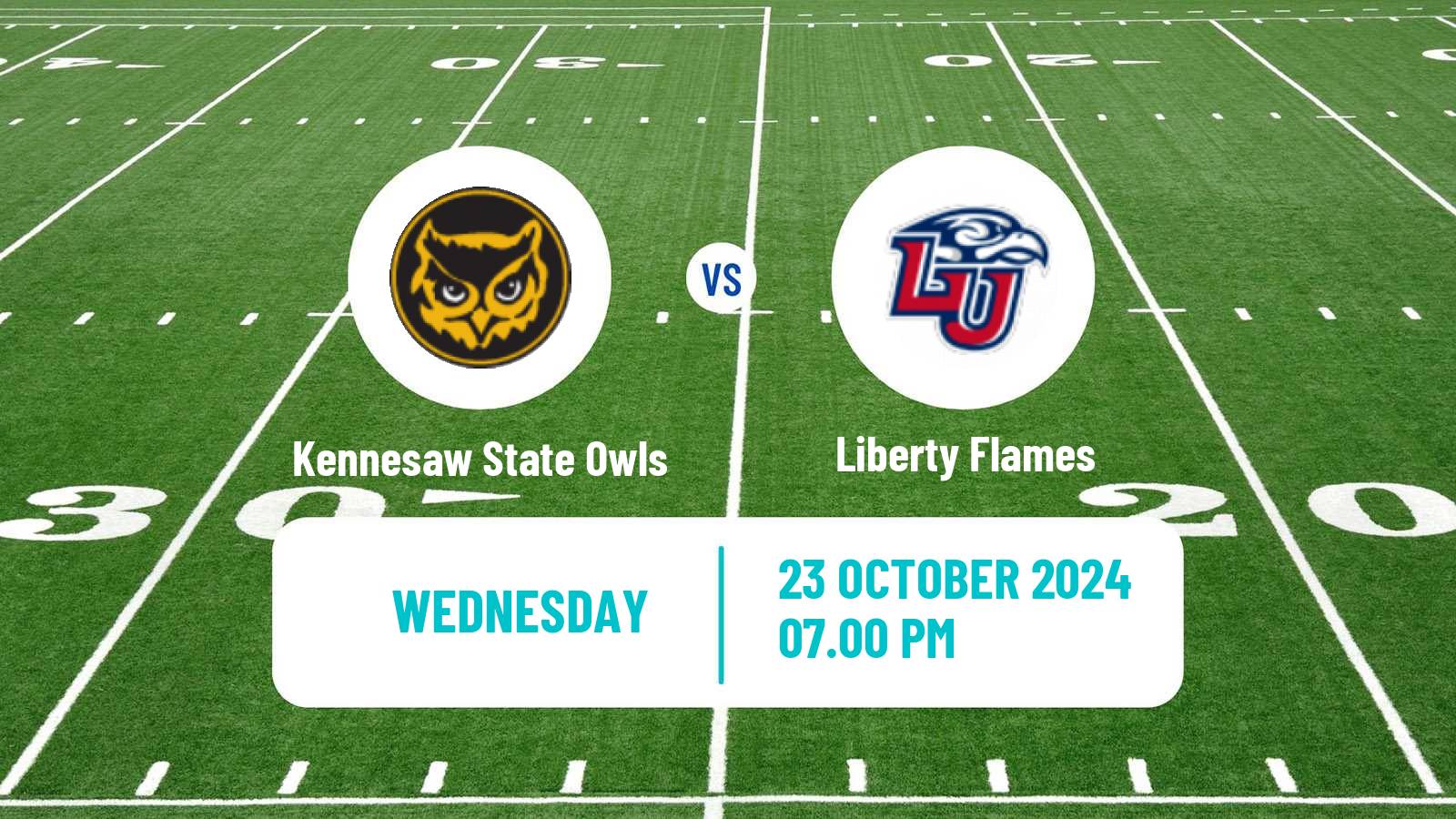 American football NCAA College Football Kennesaw State Owls - Liberty Flames