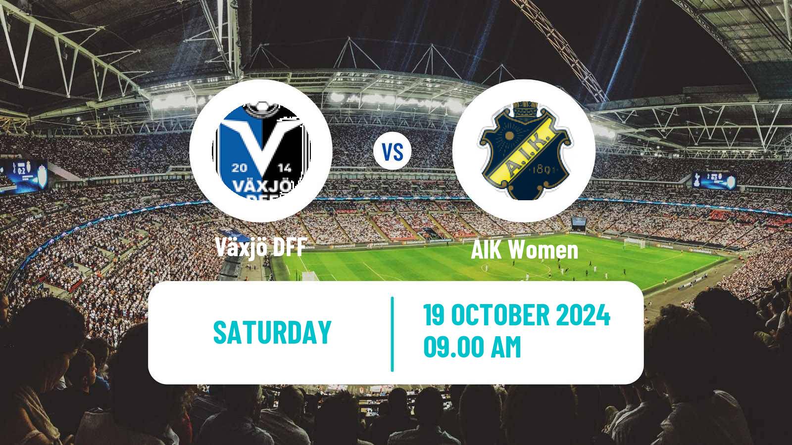 Soccer Swedish Allsvenskan Women Växjö DFF - AIK