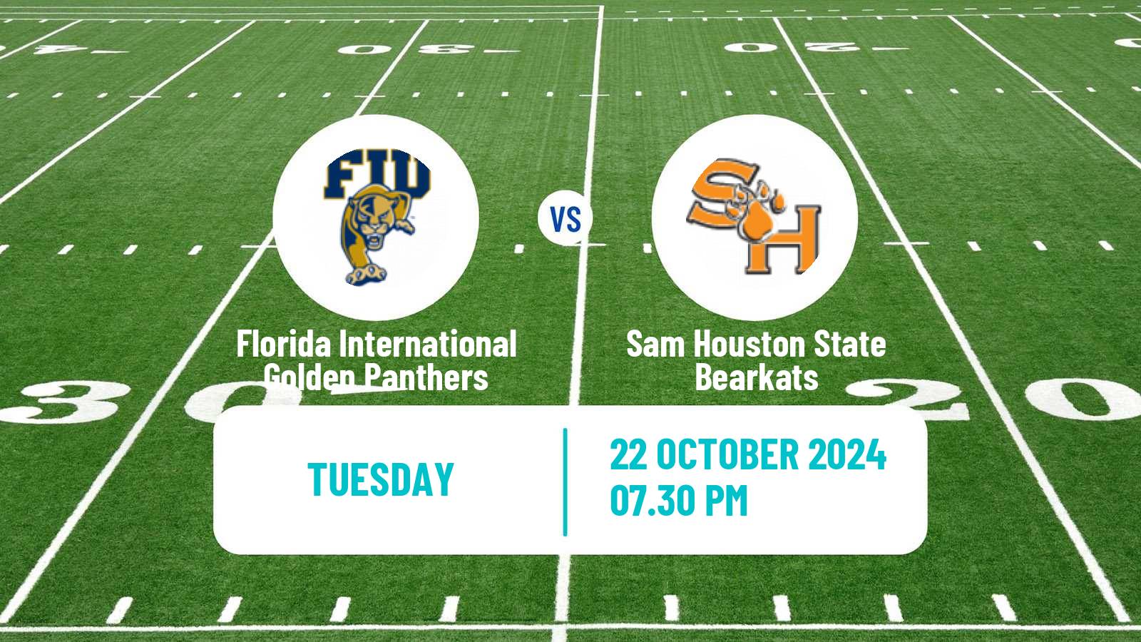 American football NCAA College Football Florida International Golden Panthers - Sam Houston State Bearkats