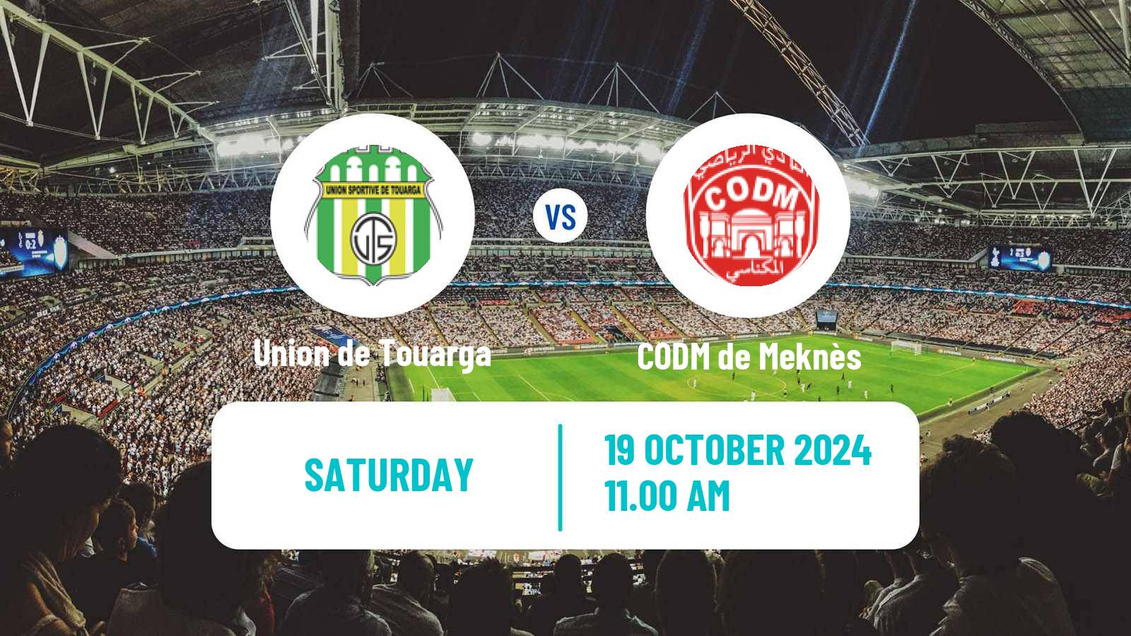 Soccer Moroccan Botola Union de Touarga - CODM de Meknès