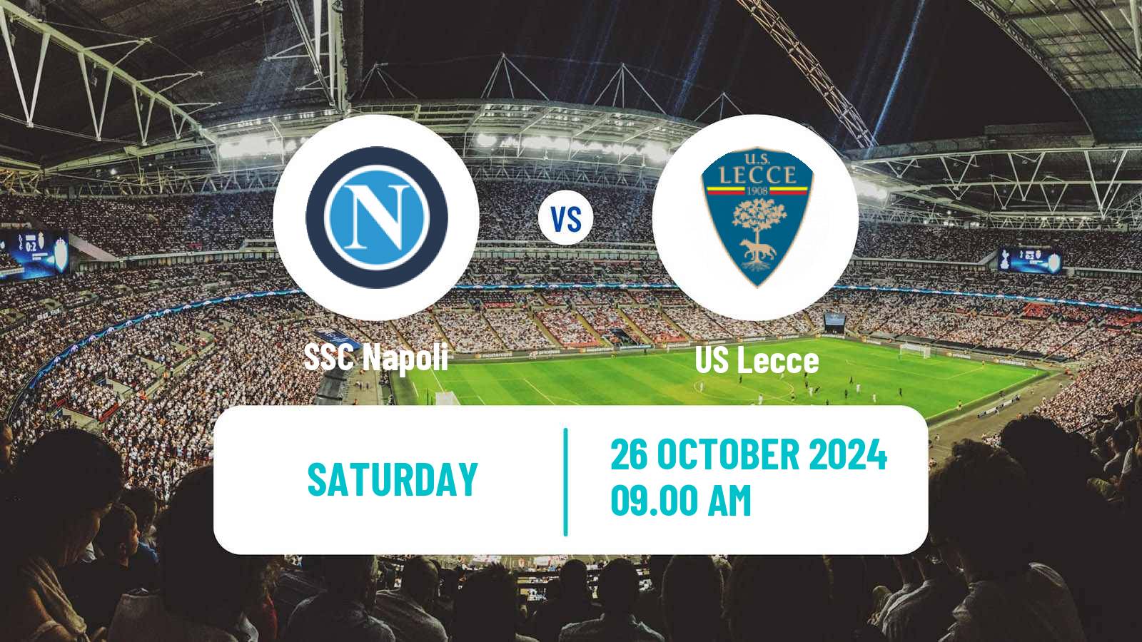 Soccer Italian Serie A Napoli - Lecce