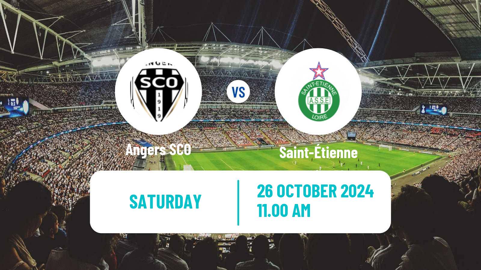 Soccer French Ligue 1 Angers - Saint-Étienne