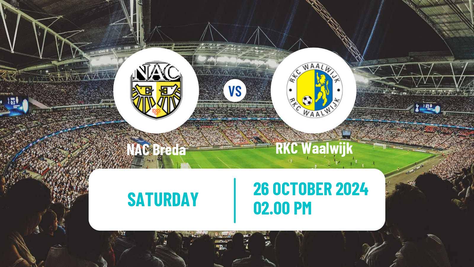 Soccer Dutch Eredivisie NAC Breda - Waalwijk