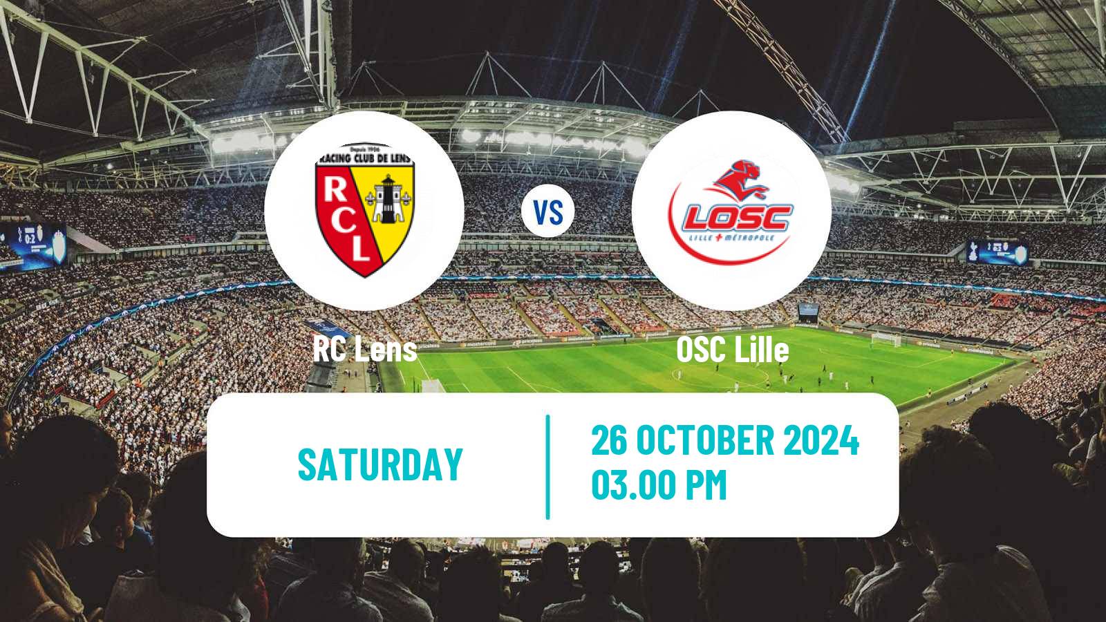 Soccer French Ligue 1 Lens - Lille