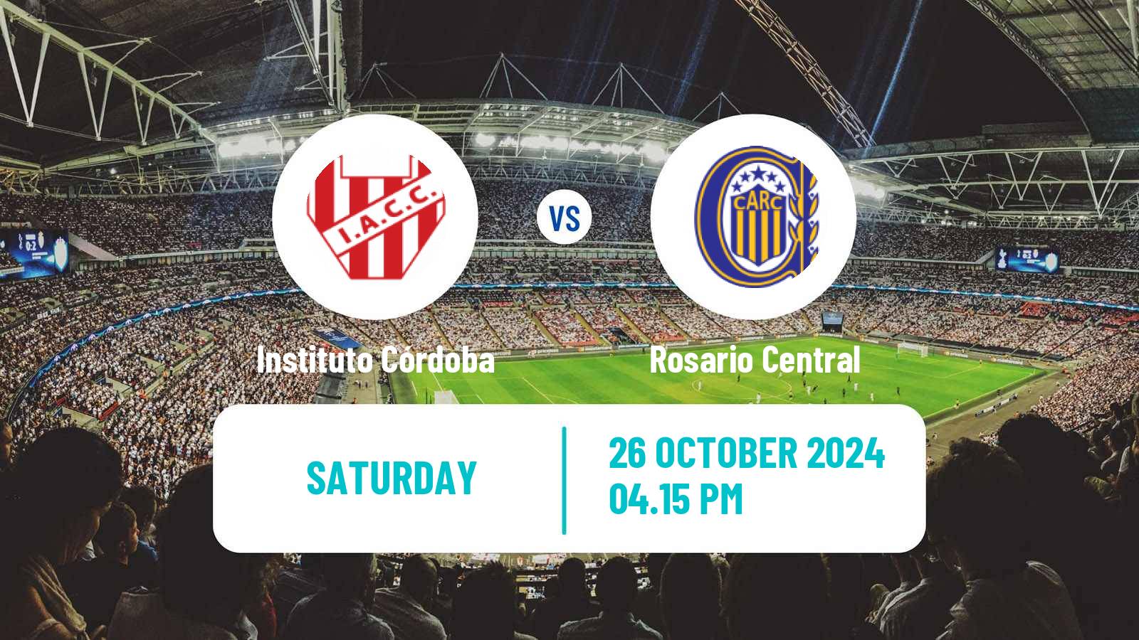 Soccer Argentinian Liga Profesional Instituto Córdoba - Rosario Central