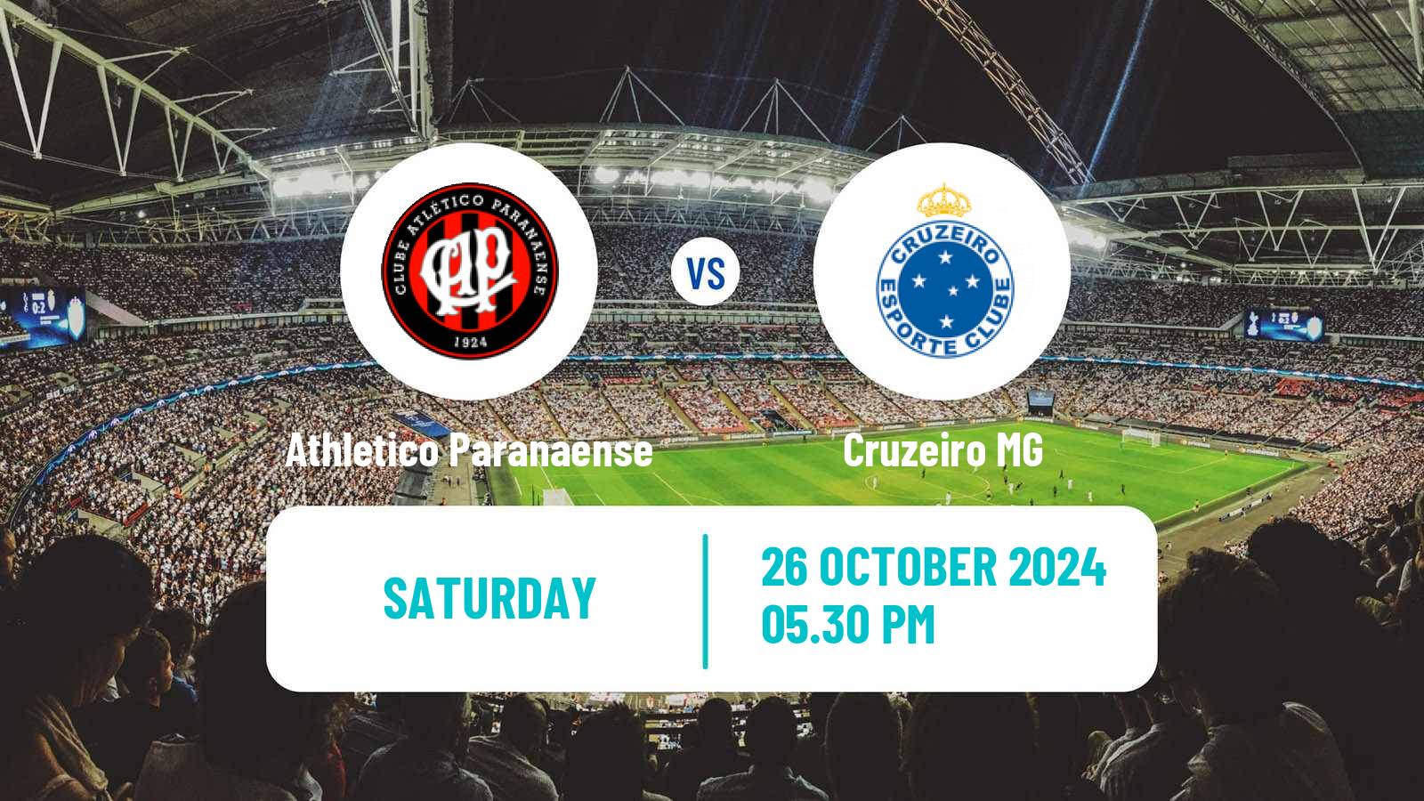 Soccer Brazilian Serie A Athletico Paranaense - Cruzeiro