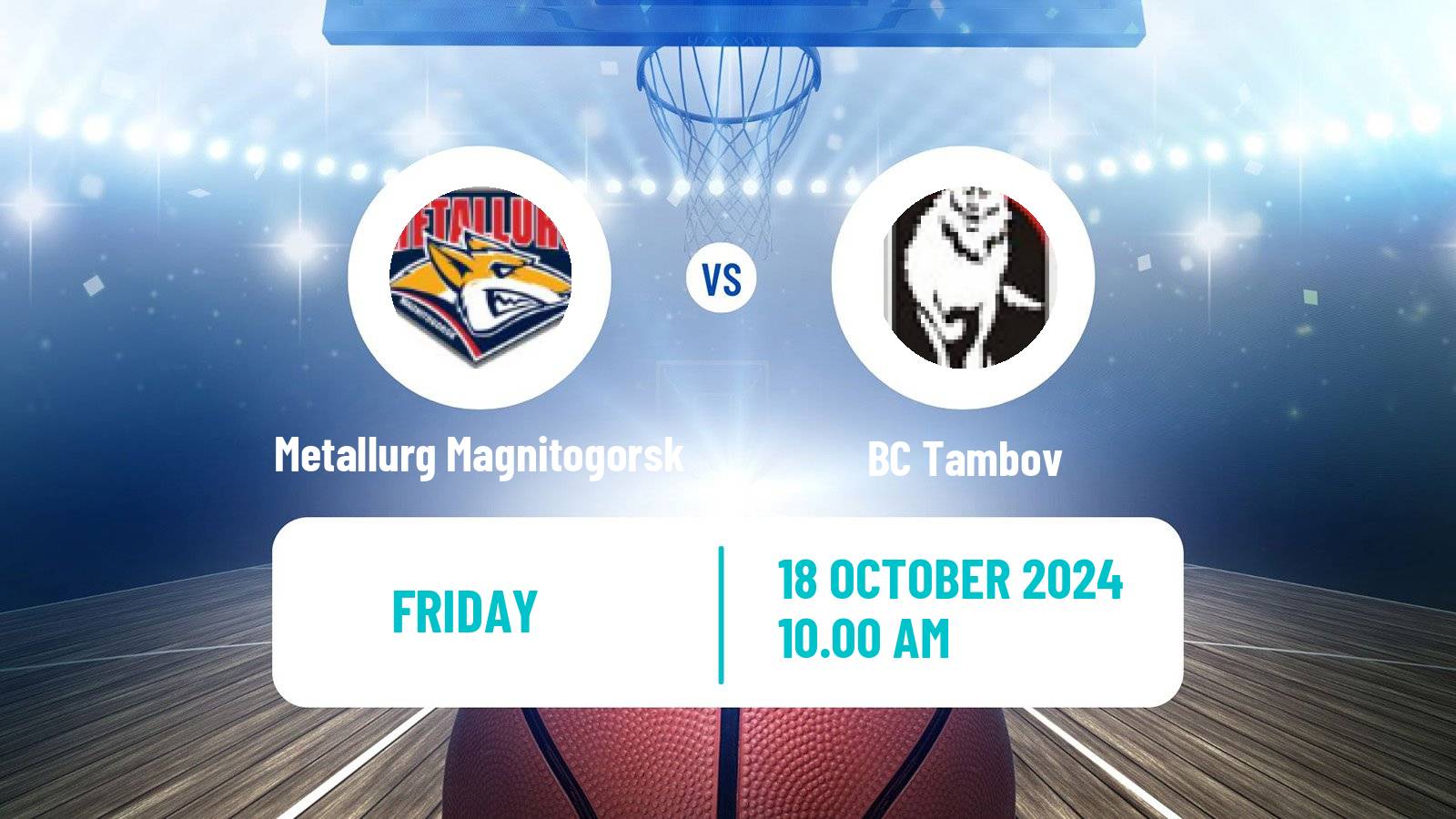 Basketball Russian Super League Basketball Metallurg Magnitogorsk - Tambov