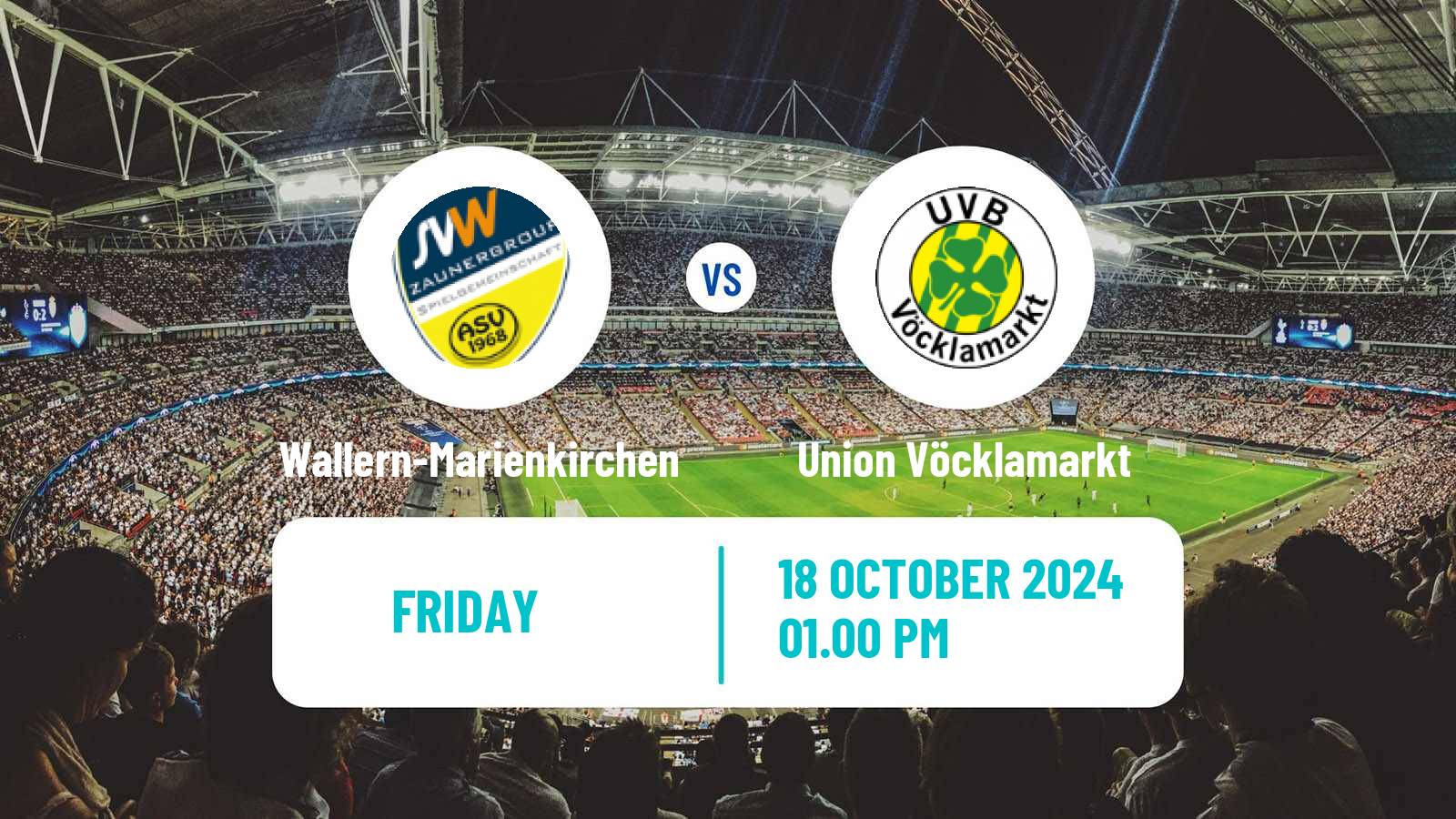 Soccer Austrian Regionalliga Central Wallern-Marienkirchen - Union Vöcklamarkt