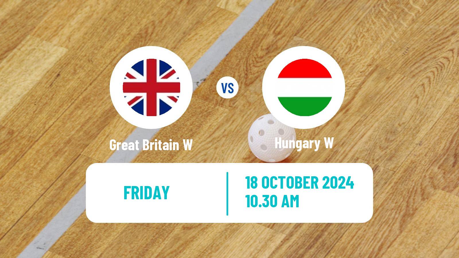 Floorball Friendly International Floorball Women Great Britain W - Hungary W