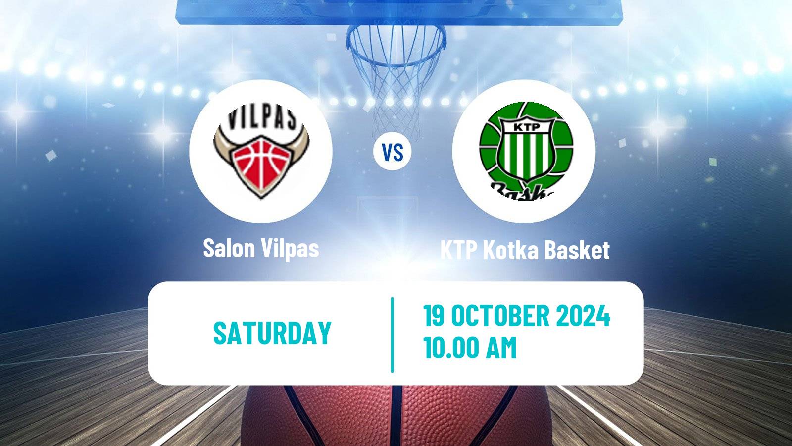 Basketball Finnish Korisliiga Salon Vilpas - KTP Kotka Basket