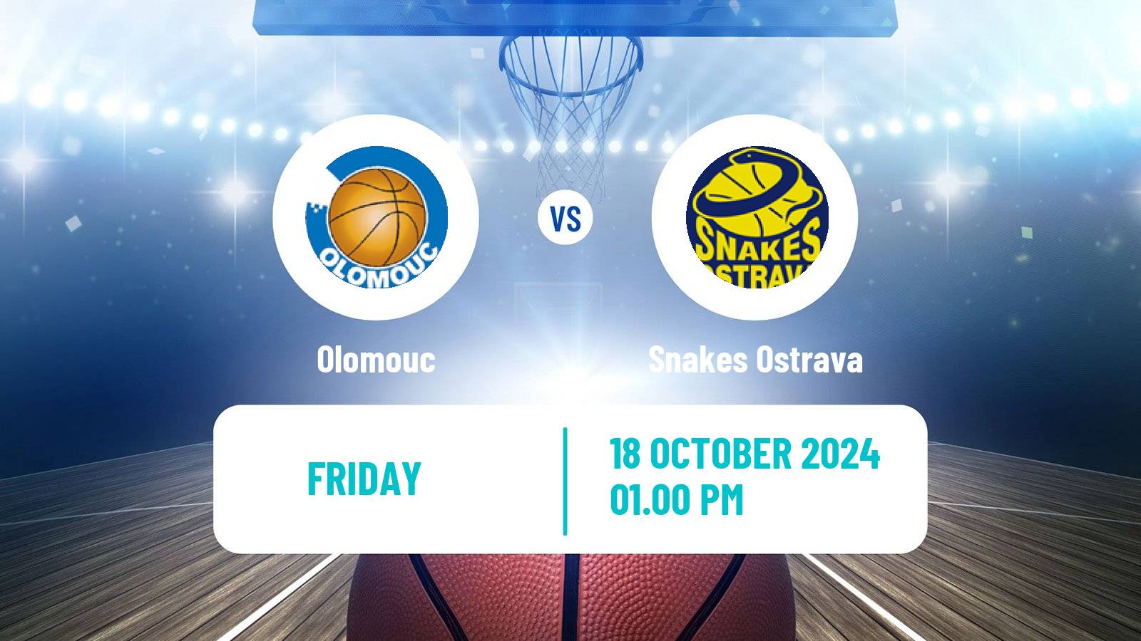 Basketball Czech 1 Liga Basketball Olomouc - Snakes Ostrava