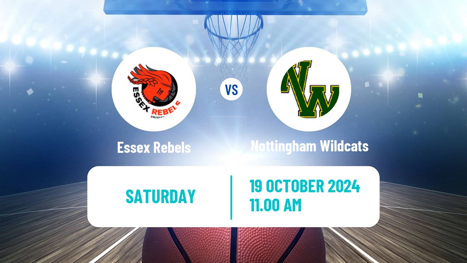 Basketball British WBBL Essex Rebels - Nottingham Wildcats