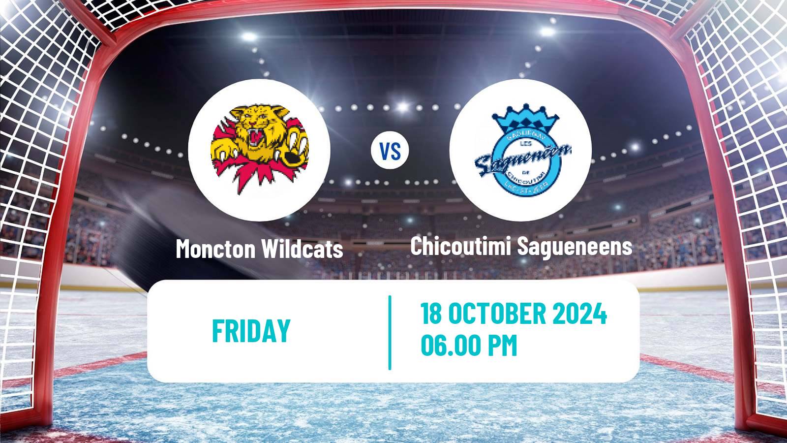 Hockey QMJHL Moncton Wildcats - Chicoutimi Sagueneens