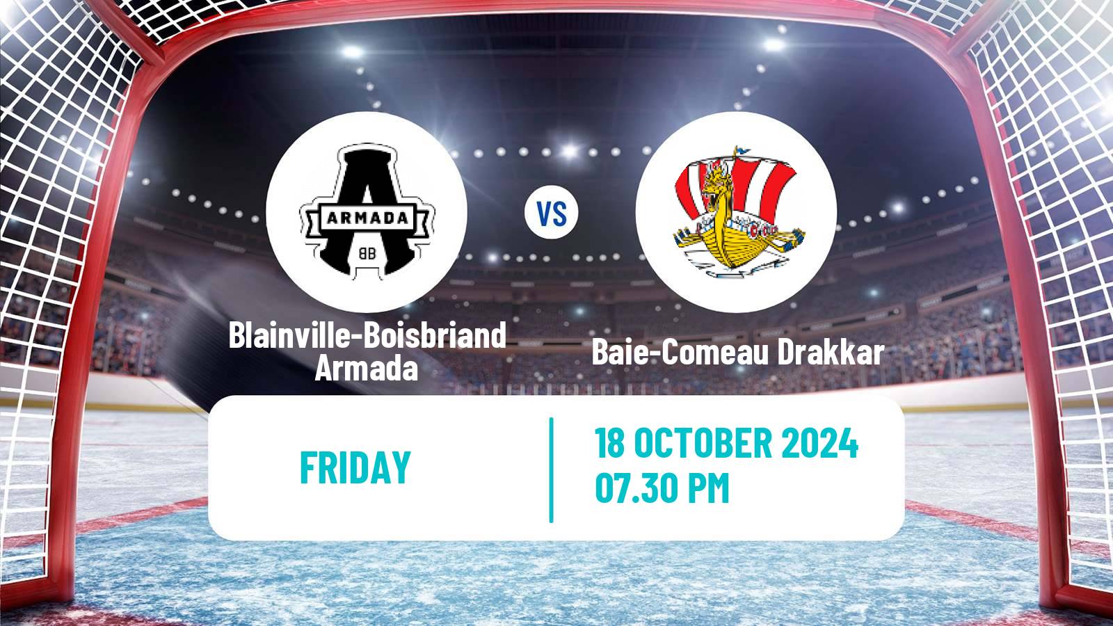 Hockey QMJHL Blainville-Boisbriand Armada - Baie-Comeau Drakkar