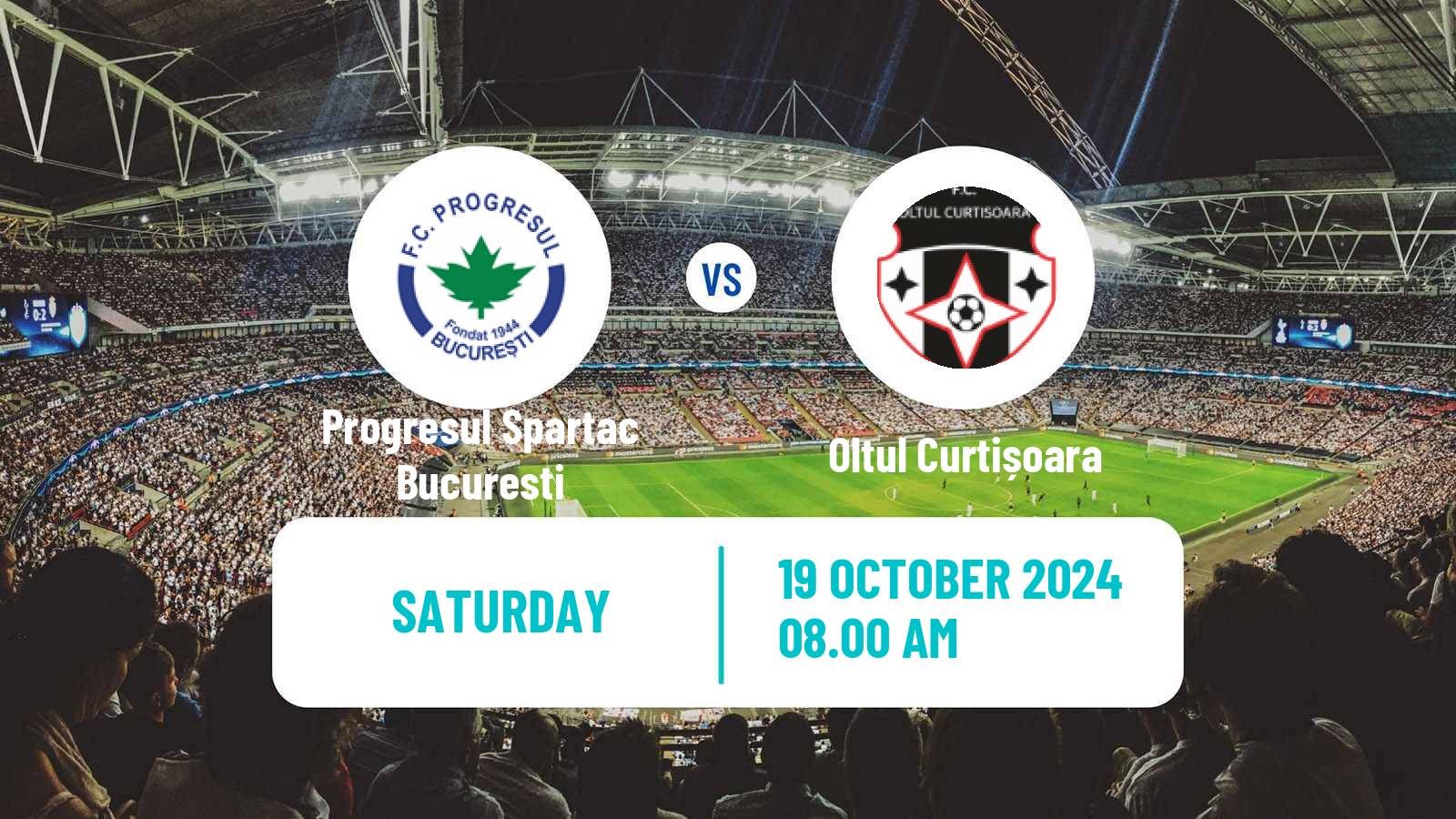 Soccer Romanian Liga 3 - Seria 4 Progresul Spartac Bucuresti - Oltul Curtișoara