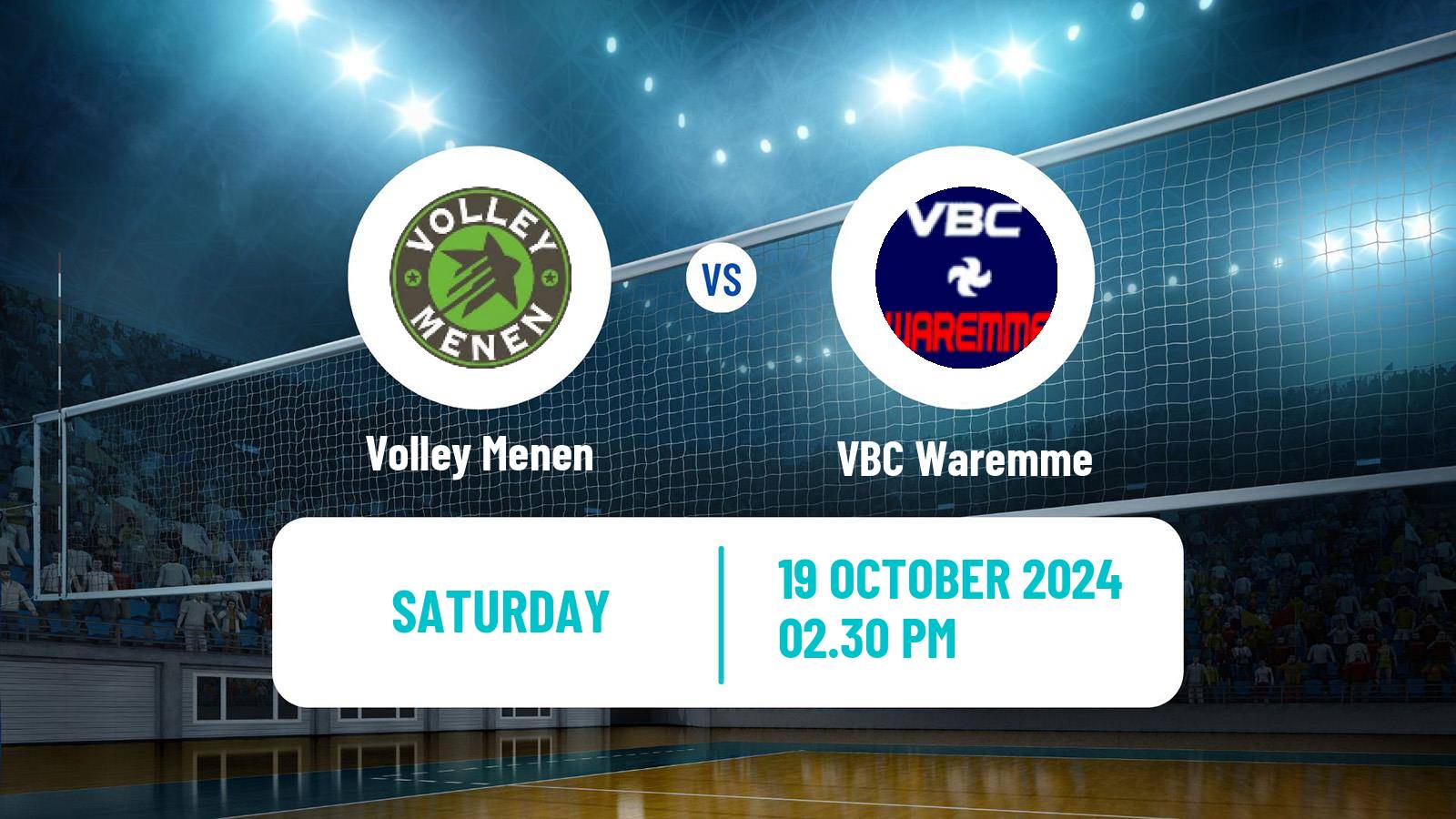 Volleyball Belgian League Volleyball Menen - Waremme