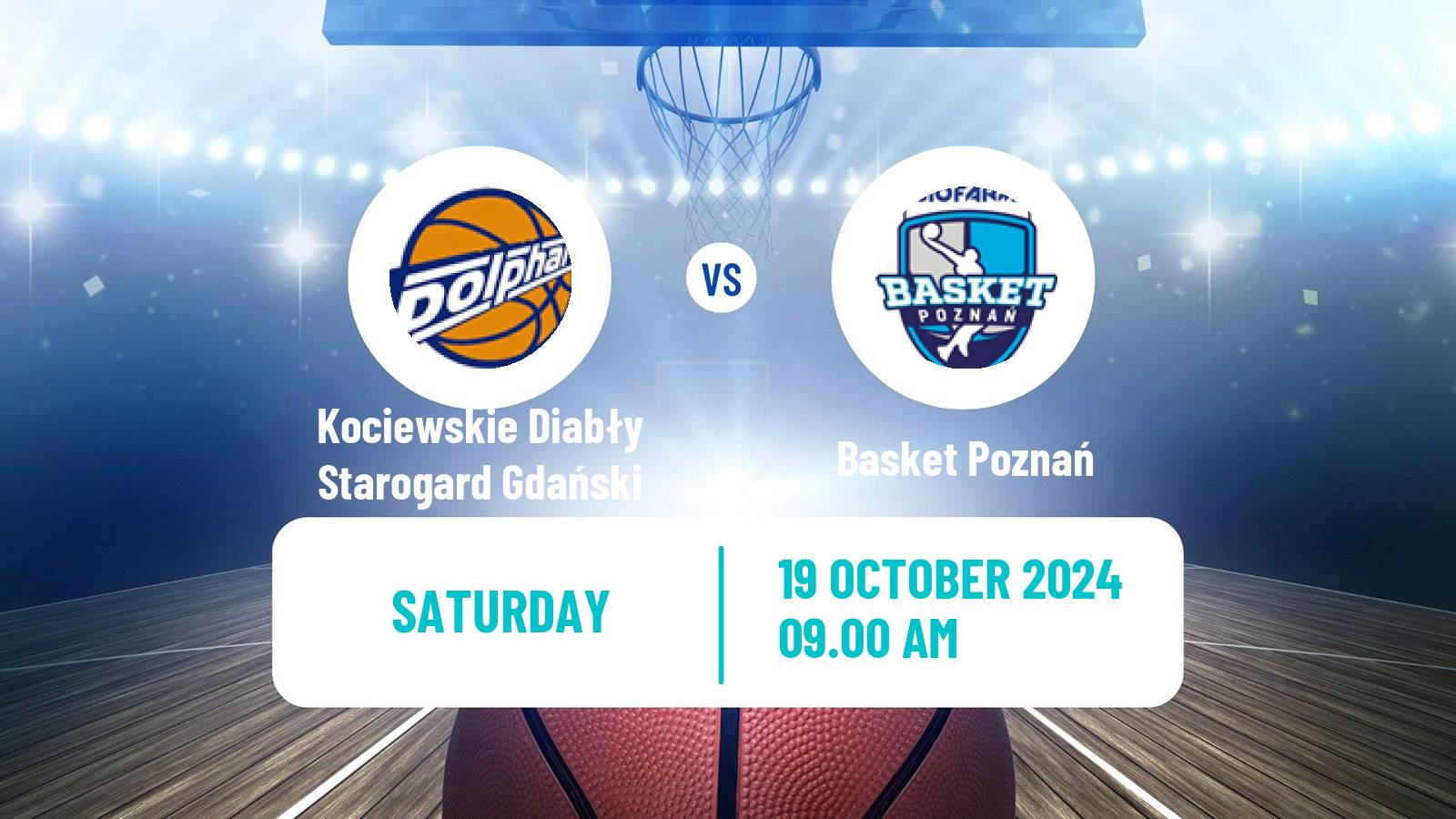 Basketball Polish 1 Liga Basketball Kociewskie Diabły Starogard Gdański - Basket Poznań